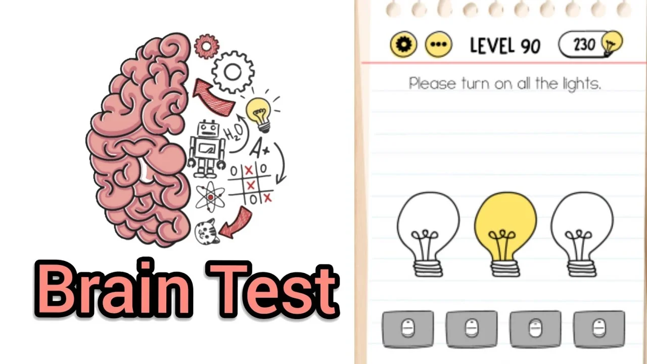 Brain Test advanced level showcasing lateral thinking puzzle logic