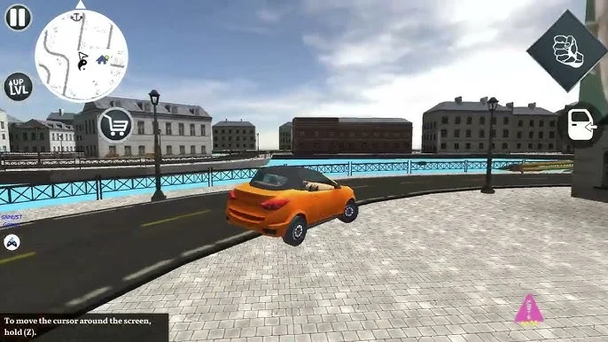 DTA 9 city gameplay showing mission and vehicle action loop