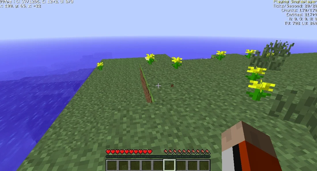 Eaglercraft survival player exploring cave resources