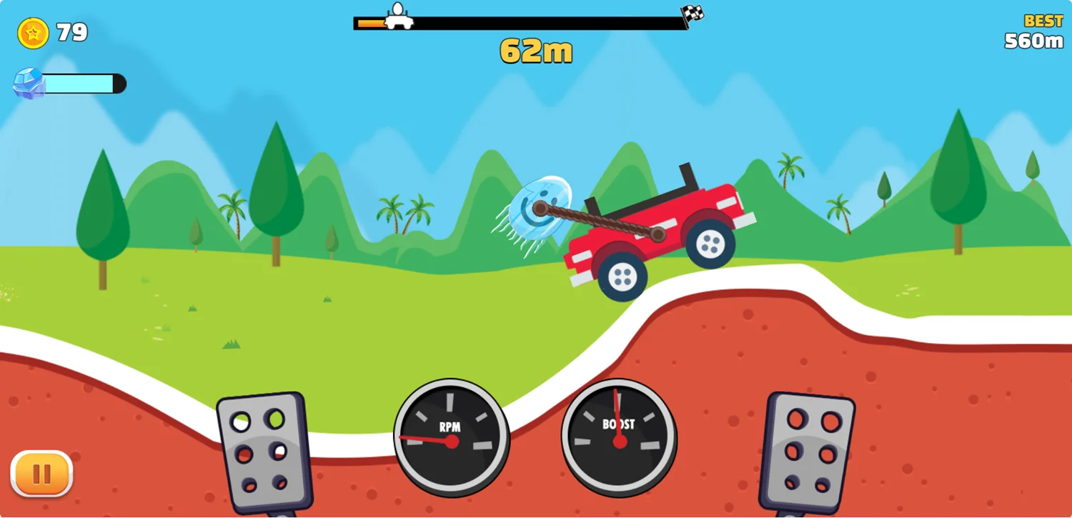 Eggy Car coin collection and vehicle unlock screen
