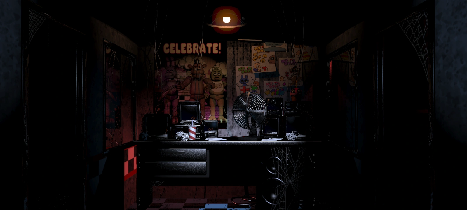 Five Nights at Freddy's 1 animatronic office jumpscare tension