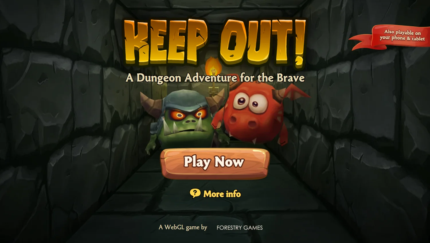 Keep Out! dungeon exploration and monster combat gameplay