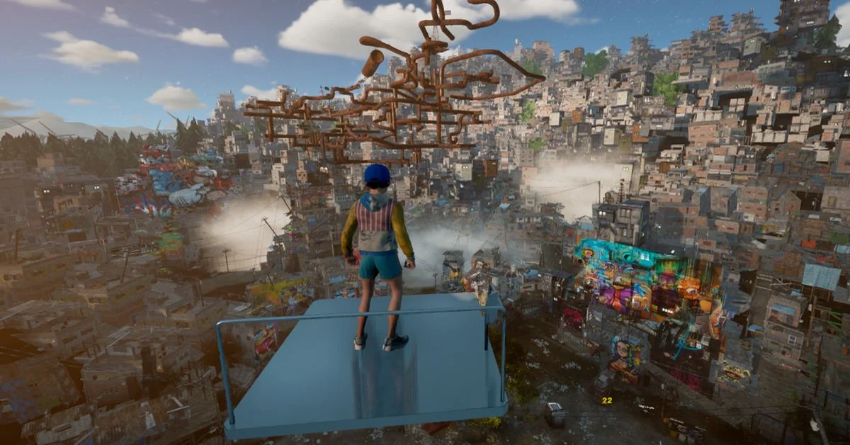 Only Up late section with high-altitude precision platforms