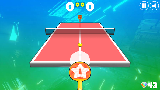 Ping Pong Go paddle alignment during an intense rally