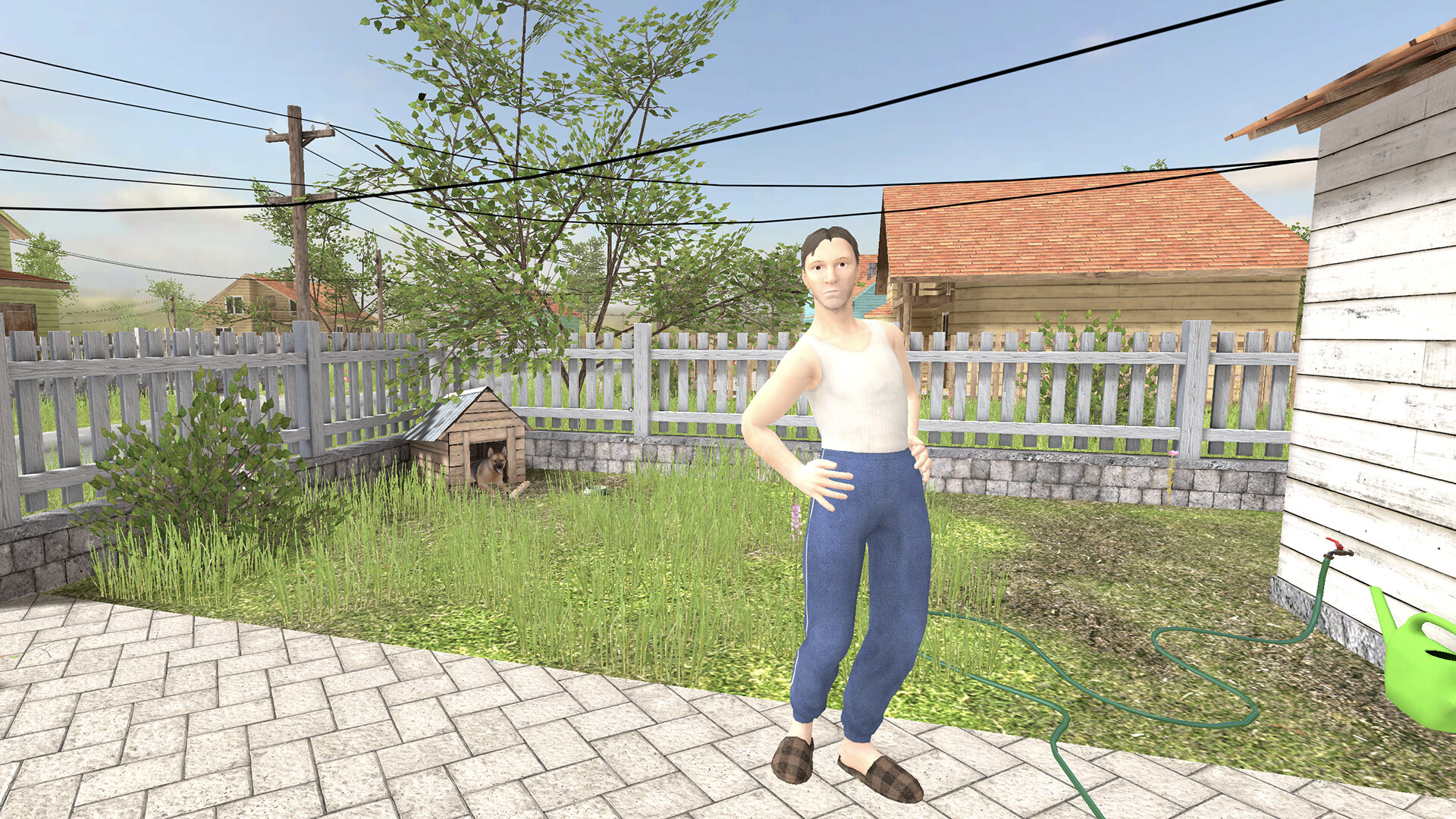 SchoolBoy Runaway first-person stealth inside the house