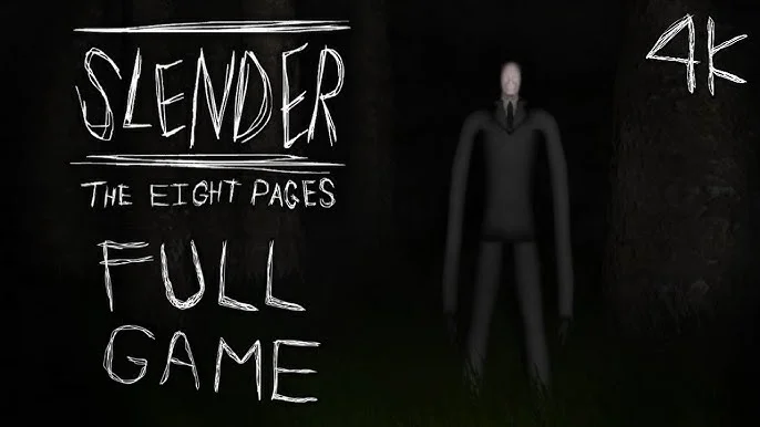 Slender: The Eight Pages nighttime forest exploration and note hunting