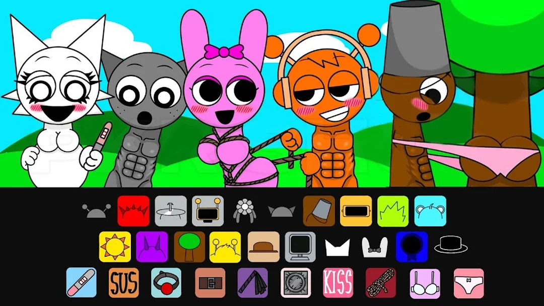 Sprunki Incredibox creative controls showcasing iteration tools