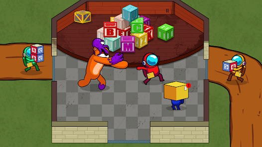 Survivor in Rainbow Monster stealth objective and box hiding gameplay