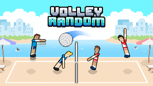 Volley Random rally showing randomized court and player models